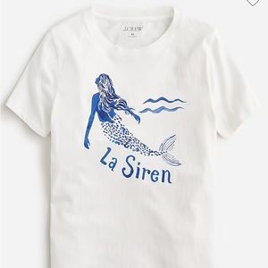 J Crew Classic Fit Mermaid graphic tee Size L